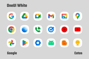 OneUI White - Icon Pack captura de pantalla 1