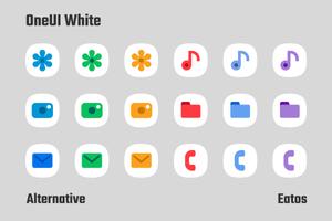 OneUI White - Icon Pack ảnh chụp màn hình 3