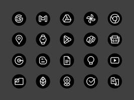 Blaux - Icon Pack (Round) تصوير الشاشة 1