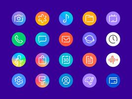 Delux - Icon pack (Round) Cartaz