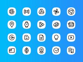 Whiux White - Icon Pack تصوير الشاشة 2