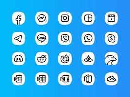 Whiux White - Icon Pack تصوير الشاشة 3