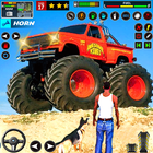 camion monstre-monstre 3d icône