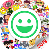 Cool Stickers for WhatsApp Messenger WAStickerApps icône