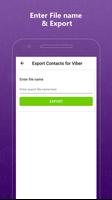 Export Contacts Of Viber : Marketing Software 截图 1