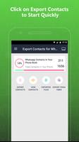 Export Contacts For WhatsApp Affiche