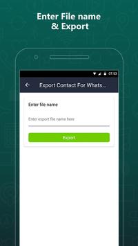 Export Contacts For WhatsApp 截图 1