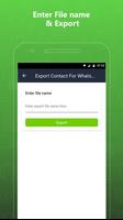 Export Contacts For WhatsApp اسکرین شاٹ 1