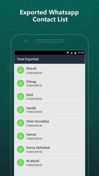 Export Contacts For WhatsApp 截图 2