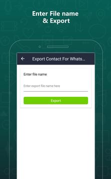 Export Contacts For WhatsApp 截图 8