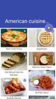 Amerikaanse keuken Recepten-poster