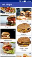Beef Recipes! Burgers Recipes! Offline poster