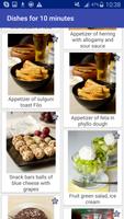 Dishes for 10 minutes recipes تصوير الشاشة 2