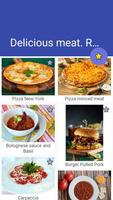 Delicious meat. Recipes with meat. پوسٹر