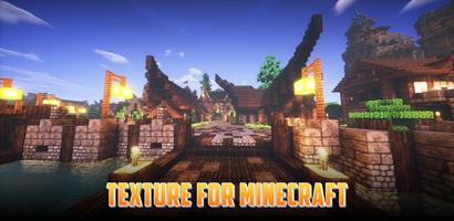 Textures for Minecraft PE الملصق