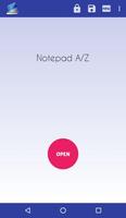 Notepad A/Z الملصق