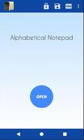 Alphabetical Notepad पोस्टर