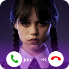 Wednesday fake call and chat icon