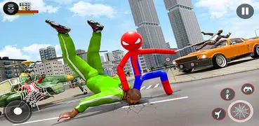 Stickman Rope Hero-Spider Game