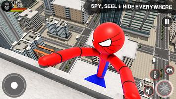 Stickman-Spiele- Spinnenspiel Screenshot 1