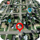 Live satellietkaart en Street View: Live Earth Map-icoon