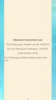 Myanmar Investment Law स्क्रीनशॉट 1