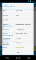 Mon Agenda de Médication capture d'écran 1