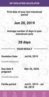 My Ovulation Calculator ảnh chụp màn hình 1