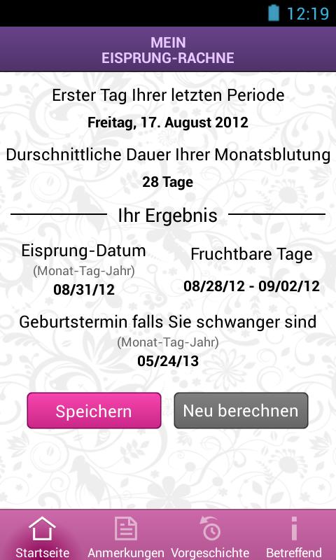Mein Eisprung Rechner Fur Android Apk Herunterladen