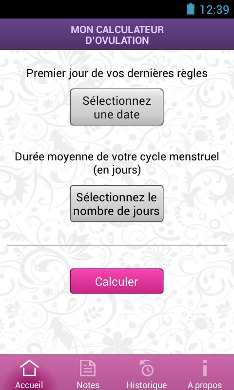 MON CALCULATEUR D'OVULATION APK pour Android Télécharger