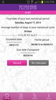 My Ovulation Calculator screenshot 1