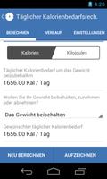 Gewicht Kalorie Kontrolle Screenshot 2