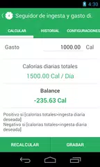 Descargar APK de Control del Peso y lasCalorías