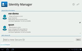 1 Schermata Identity Manager