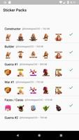 Stickers para COC WAStickerApps постер