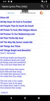 Hymn Lyrics Plus (Ads) screenshot 1