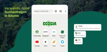 Ecosia. Nachhaltiger Browser