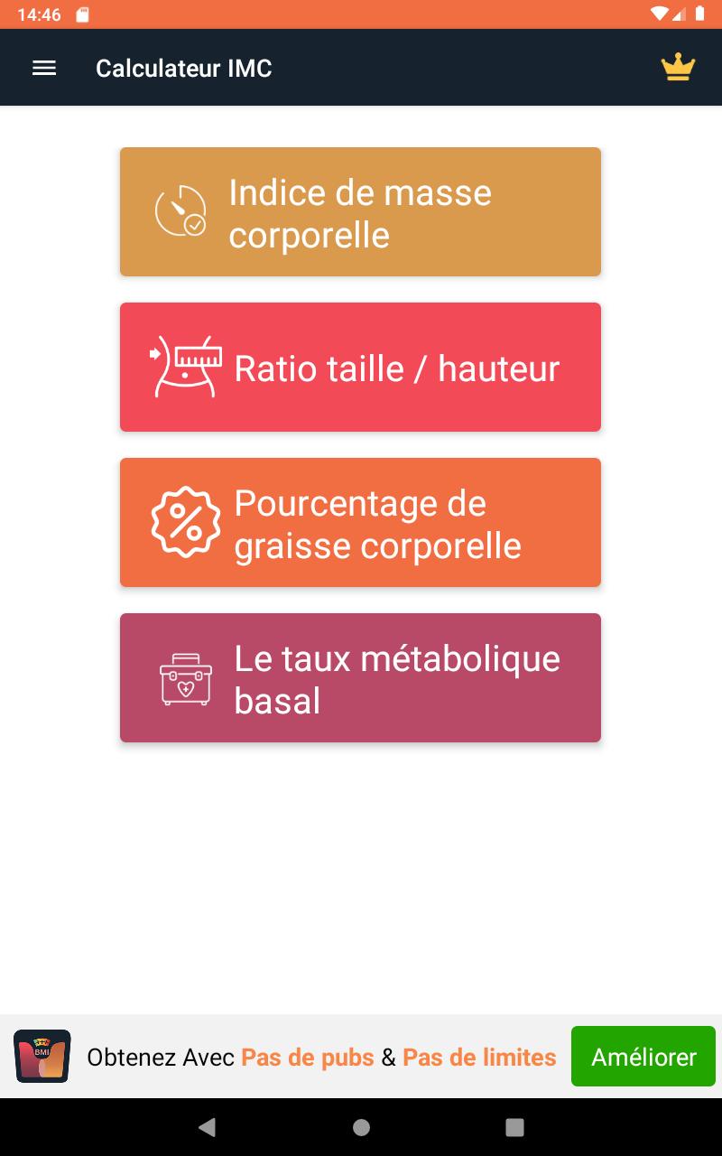 Calcul IMC - IMC Calcul Femme & Homme APK pour Android Télécharger