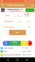 Kalkulator BMI syot layar 1