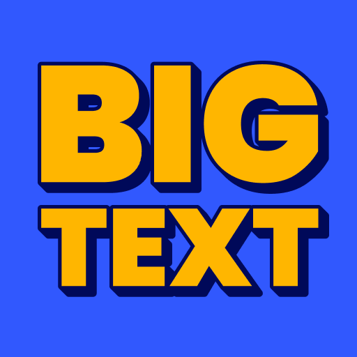 Große Schrift - großer Text