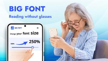 Big Font - Big Text Size پوسٹر