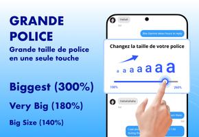 Grande taille de police Affiche
