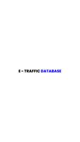 E-Traffic Database Plakat