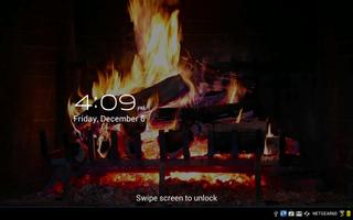 Virtual Fireplace LWP Free الملصق