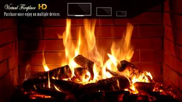 Virtual Fireplace HD تصوير الشاشة 1