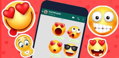 Autocollants Emojis 3D pour WAStickerApps Affiche