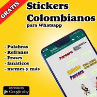 Stickers de Colombia WASticker Affiche
