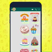 Stickers Feliz Cumpleaños Salu ảnh chụp màn hình 1