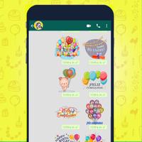 Stickers Feliz Cumpleaños Salu ảnh chụp màn hình 2