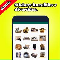 Lindos Stickers de Gato para W ảnh chụp màn hình 3